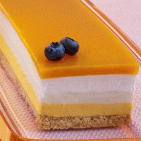 עוגת מוס גבינה ומנגו